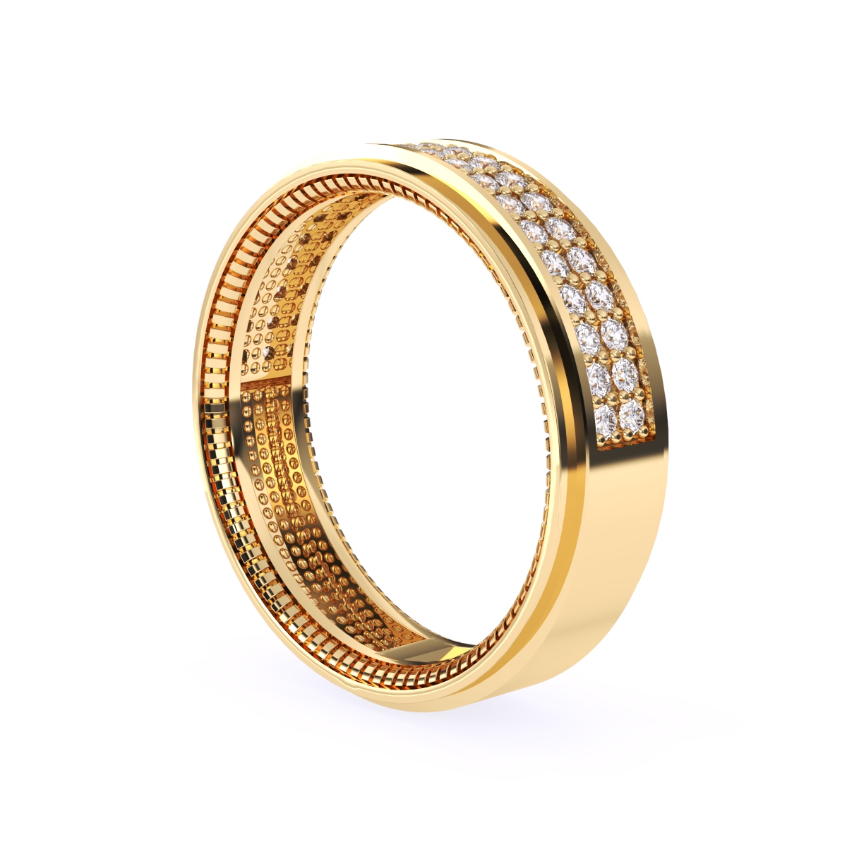 Unique Cluster Lab Grown Diamond Band
